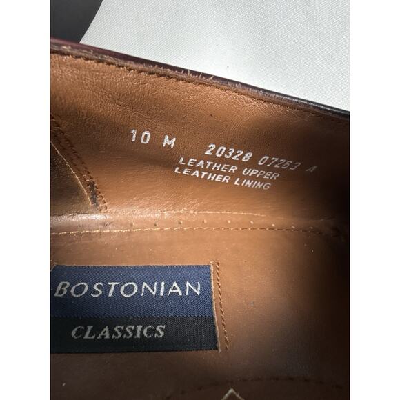 Bostonian Classics Tassel Loafers Burgundy Leather Men’s Size 10M USA main image 10